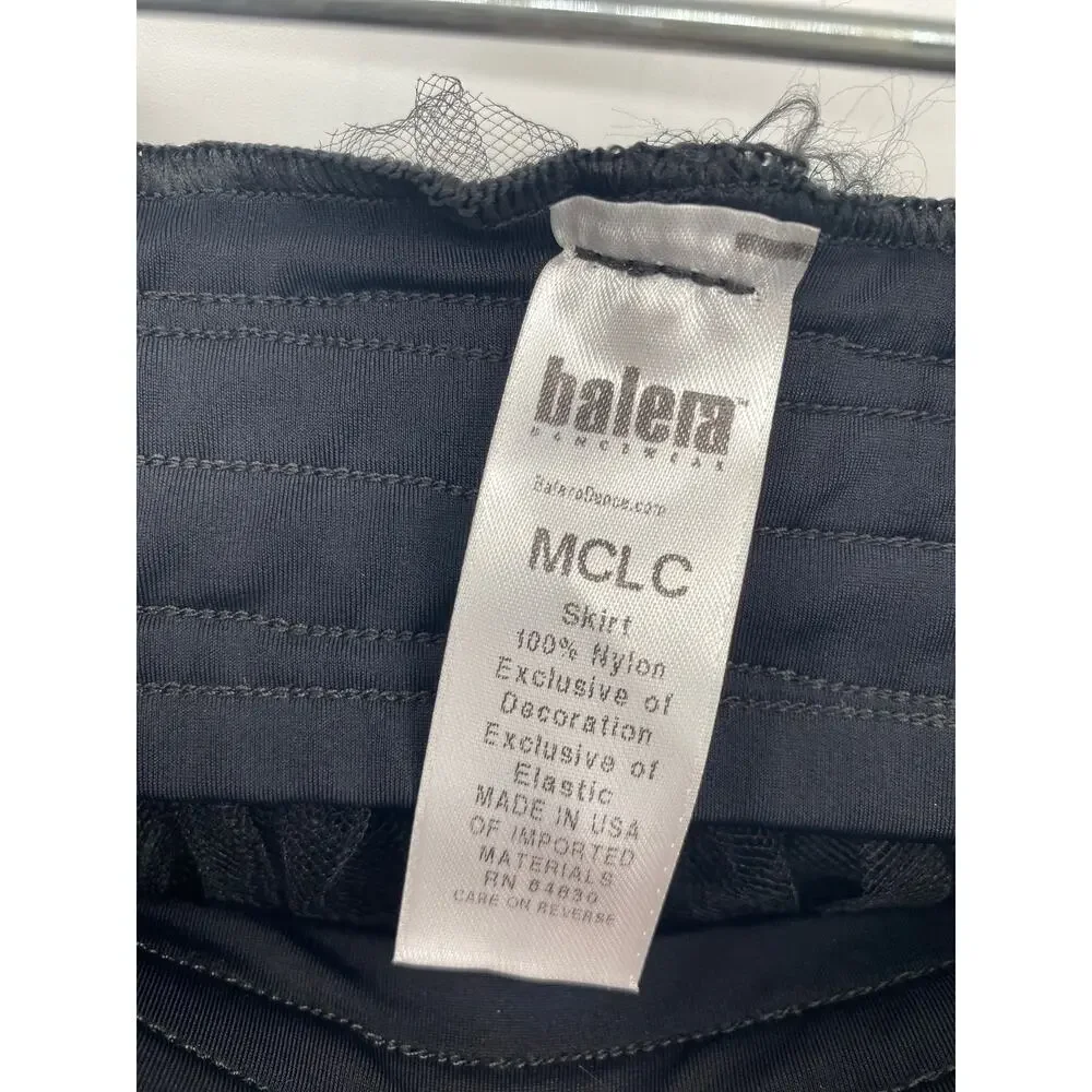 Balera Mesh Black Ballet Dance Skirt Childrens Size Medium Large Elastic Waist
